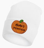 Mam's Pumpkin Newborn Hospital Beanie Hat For Boys or Girls Newborn Fall, Autumn or Halloween Hat