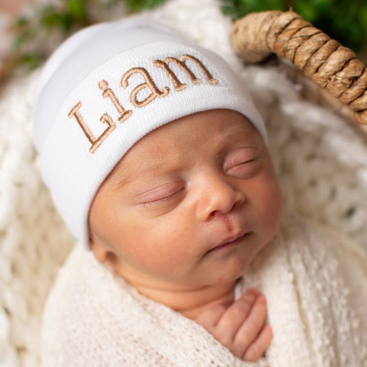 Personalized Hats for Newborn Boys and Girls Newborn Caps Melondipity